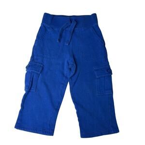 Old Navy Stretch Knit Cargo Pants Royal Blue 2T Casual Retro Utility